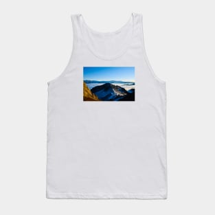 Panorama Swiss Alps Sea of Fog / Swiss Artwork Photography Tank Top